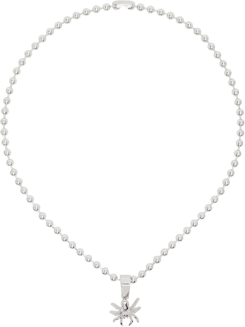 Martine Ali Spider Pendant Ball ChainNecklace – Sterling Silver